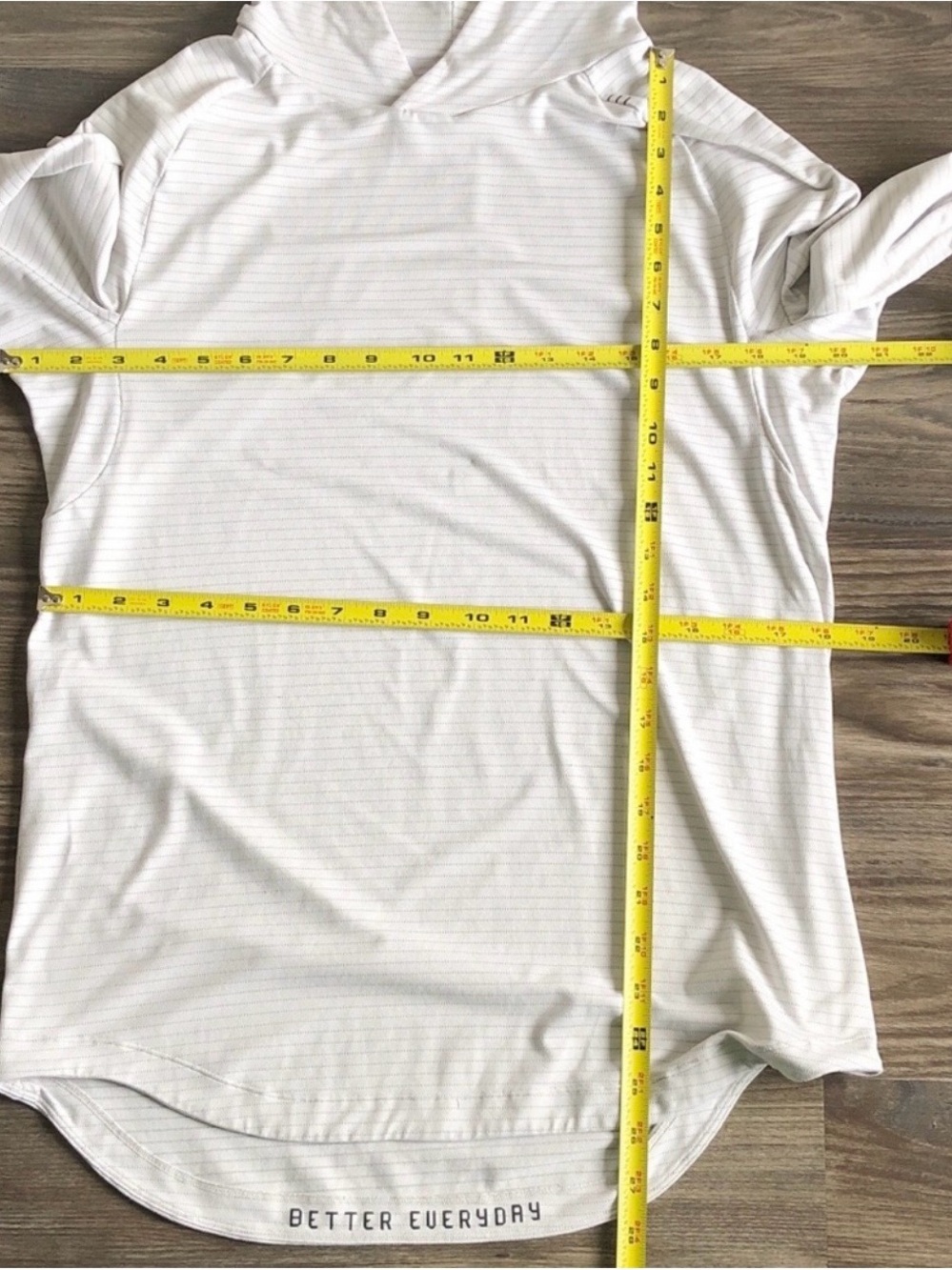 Lululemon Mens Drysense Hoodie Long Sleeve Shirt Off White. Medium - Picture 4 of 4